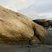 Bloc de granite sur une plage du Finistère nord