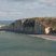 Vue nord-est des falaises d'Etretat