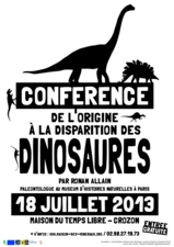 Conférence sur les dinosaures - Ronan Allain - 1ere