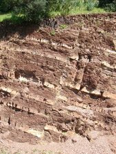 Faille dans les terrains Carbonifère.