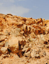 Affleurement de granite