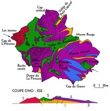 Carte géologique simplifiée de l