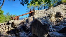 Corse - Ghisoni - Mine de Finosa - Azurite