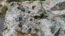 Granite monzonitique leucocrate à grenats