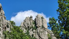 Granite monzonitique leucocrate à grenats