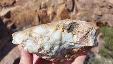 Pegmatites décimétriques à Riebeckites-Fayalites