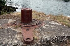 Reste du support de la grue - Carrière de Kerglonou