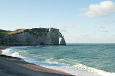 Vue vers le nord-ouest des falaises d