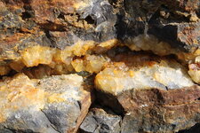 Minéralisation de quartz dans le lias silicifié des Sarts.