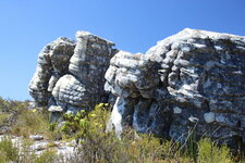 Grès, Table mountain, Cape Town, Afrique du Sud