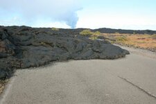 coulée de lave pahoehoe issue du Pu