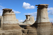Hoodoos des badlands de l