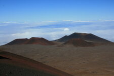 Cônes stromboliens sur le Mauna Kea