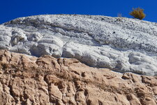 Dépôts de cendres volcaniques, plateau de la Puna, Argentine.