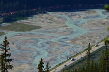 Réseau en tresse sur la Kicking Horse River (Parc National Yoho)