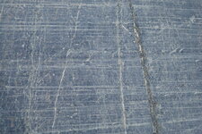 Stries glaciaires du Glacier Athabasca