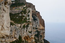 Falaise du Cap Canaille depuis la route des Crêtes de Cassis à La Ciotat.