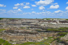 Paysage de badlands à Horseshoe Canyon