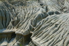 Erosion des formations meubles dans les badlands de Dinosaur P.P.