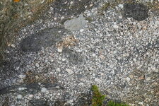 Enclaves basiques dans le granite de Flamanville