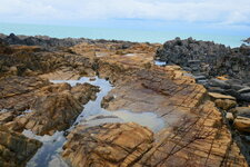 Sill (Filon) de granite de Flamanville au travers de cornéennes