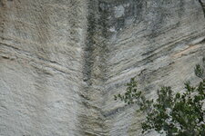 Stratification oblique dans calcaire de Beaulieu