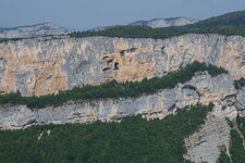 Paroi du cirque de Combe Laval