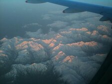Les Alpes vues du ciel