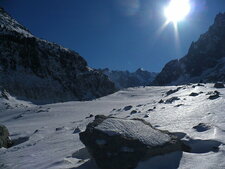 Au pied de la mer de glace