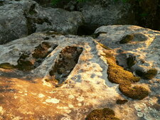 Erosion dans les grès d