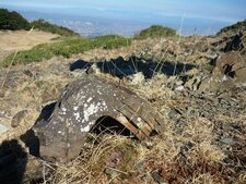 Zoom sur un pli décimétrique au sommet du Matagalls.