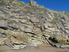 Partie Est de la plage de la Courance vers le Fort de l