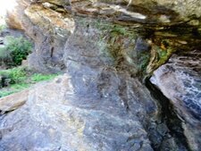 Pilier de la galerie génoise de la mine de magnétite de Farinole