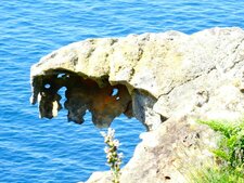 Taffoni dans les grès du flysch éocène basque