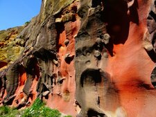 Grès rouges du mont Jaizkibel 