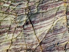 Niveaux pourpres dans la série métamorphique de la pointe du Castelli