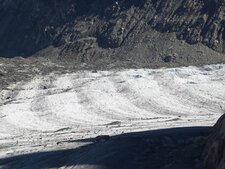 Bandes de Forbes sur la Mer de Glace