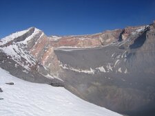 Cratère du volcan Lascar, Atacama, Chili, cordillère des Andes