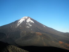 Sommet du volcan Lonquimay et cône strombolien