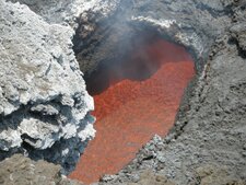 Coulée de lave, Etna, 2008