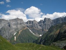 Chevauchement de Glaris depuis la vallée d