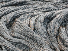 Lave pahoehoe cordée