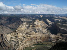 Formations sédimentaires de Dinosaur National Park à Harpers Corner