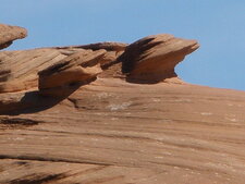 Erosion éolienne dans les grès de Colorado N.M.