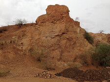 Affleurement de quartzite