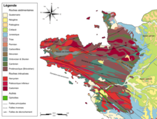 Carte géologique du massif armoricain