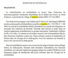Leucomonzogranite à Molybdénites