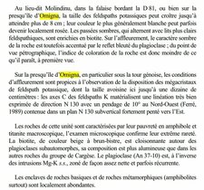 Monzonites & Monzogranites à Feldspaths Potassiques