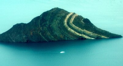 Pli témoin de l'orgenèse caledonienne - Fjord King Oscar