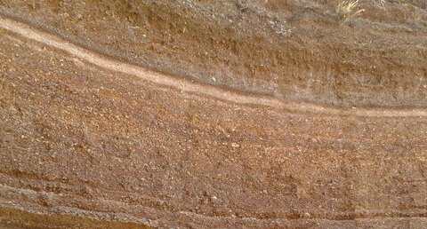 Strates de cendres à Vulcano